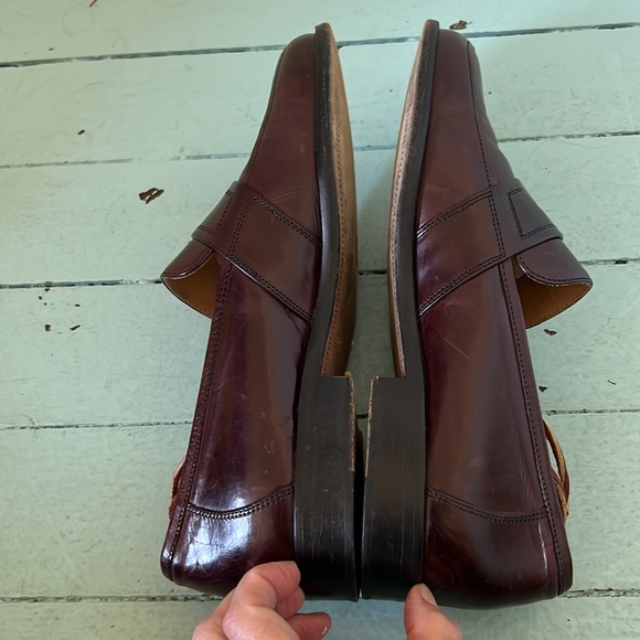 Johnston& Murphy Size 9.5W (EU 42 1/2) All Leather Loafers Handcrafted in Italy - Picture 8 of 15